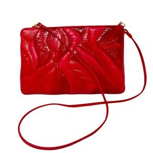 Red Vintage Laura Alexandra Handbag Purse Bag